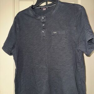 Michael Kors Men's black  Henley Shirt